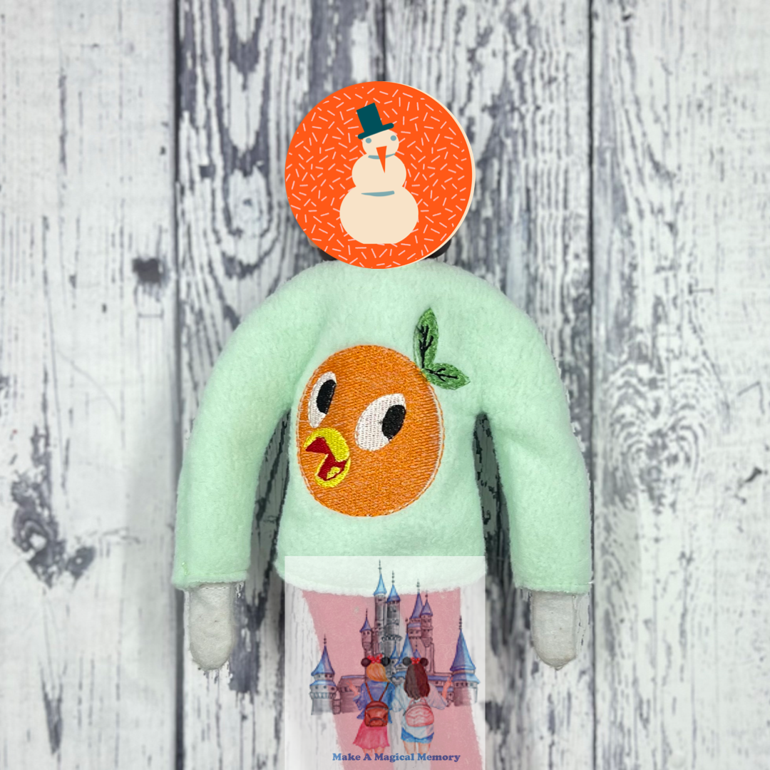 Orange Bird Elf Sweater