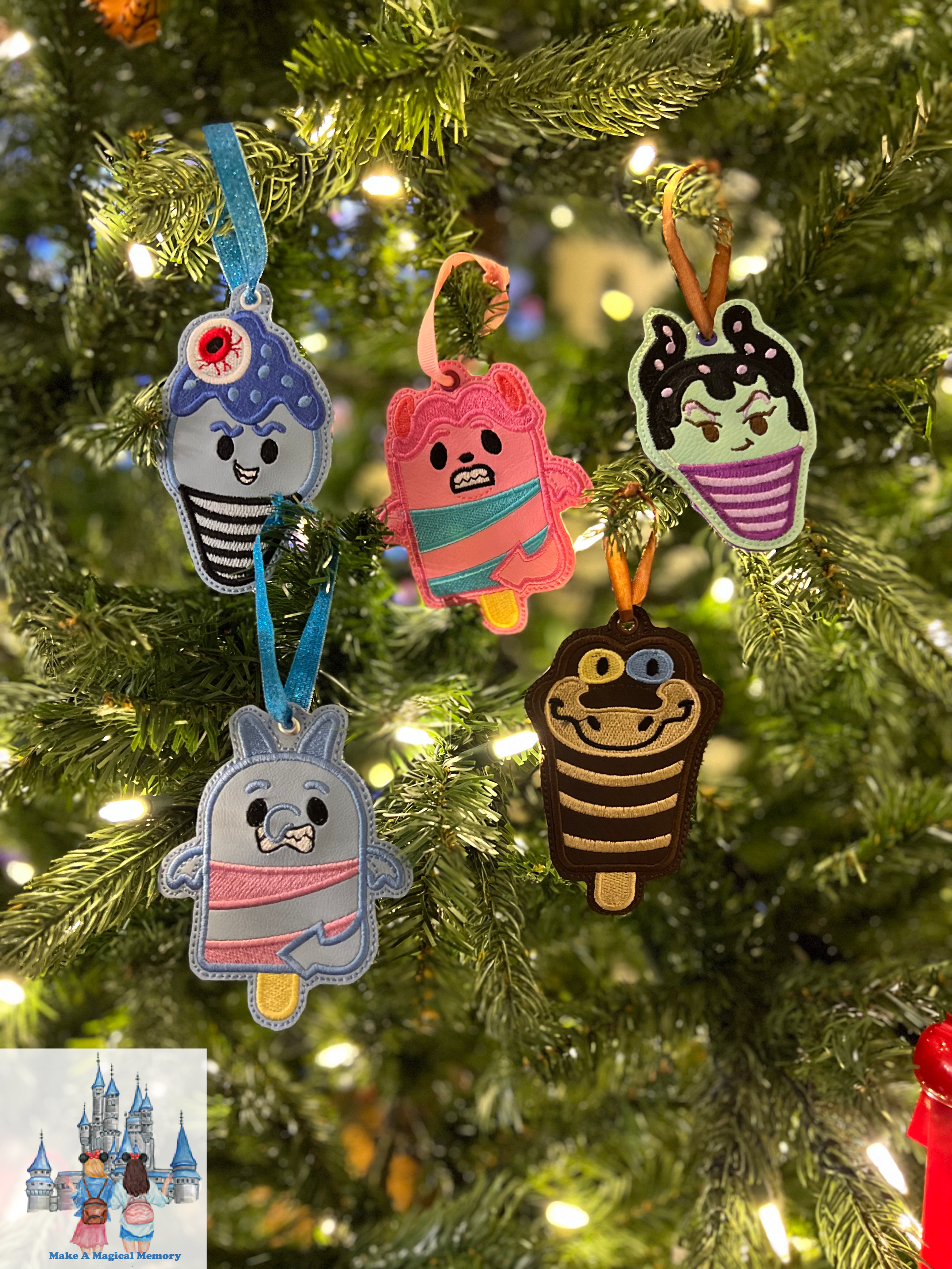 Sweet Treat Villains Set w/Ribbon Ornaments