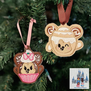 Sweet Treat Mrs Mouse w/Ribbon Ornament