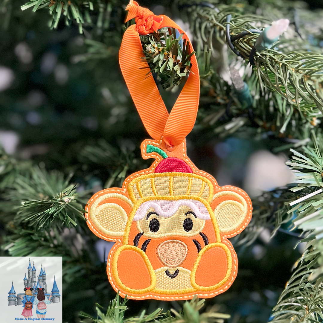 Sweet Treat Pineapple Tiger w/Ribbon Ornament