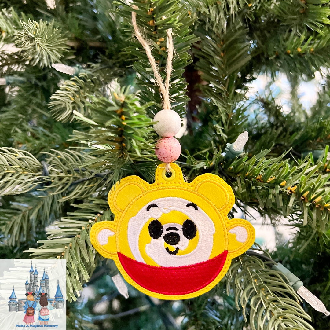 Sweet Treat Cinnamon Bun Bear w/Beads Ornament