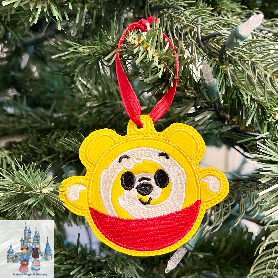 Sweet Treat Cinnamon Bun Bear w/Ribbon Ornament