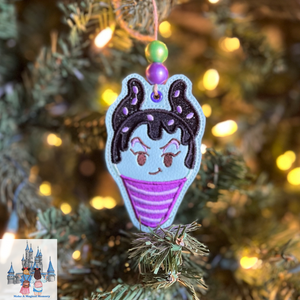 Sweet Treat Mal Cone w/Beads Ornament