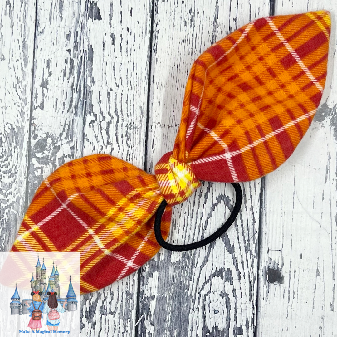 Fall Plaid Large Hair Tie